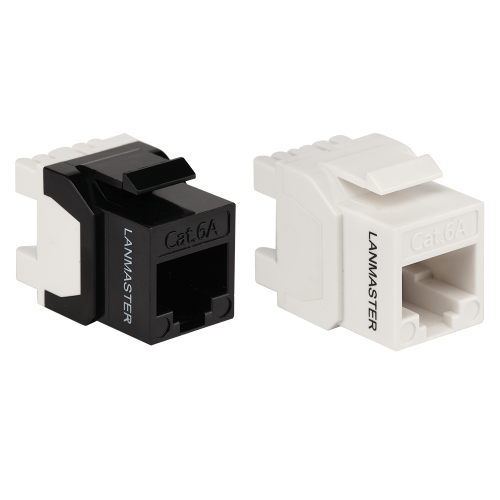 Keystone module, RJ45, category 6А, UTP, 180 degrees